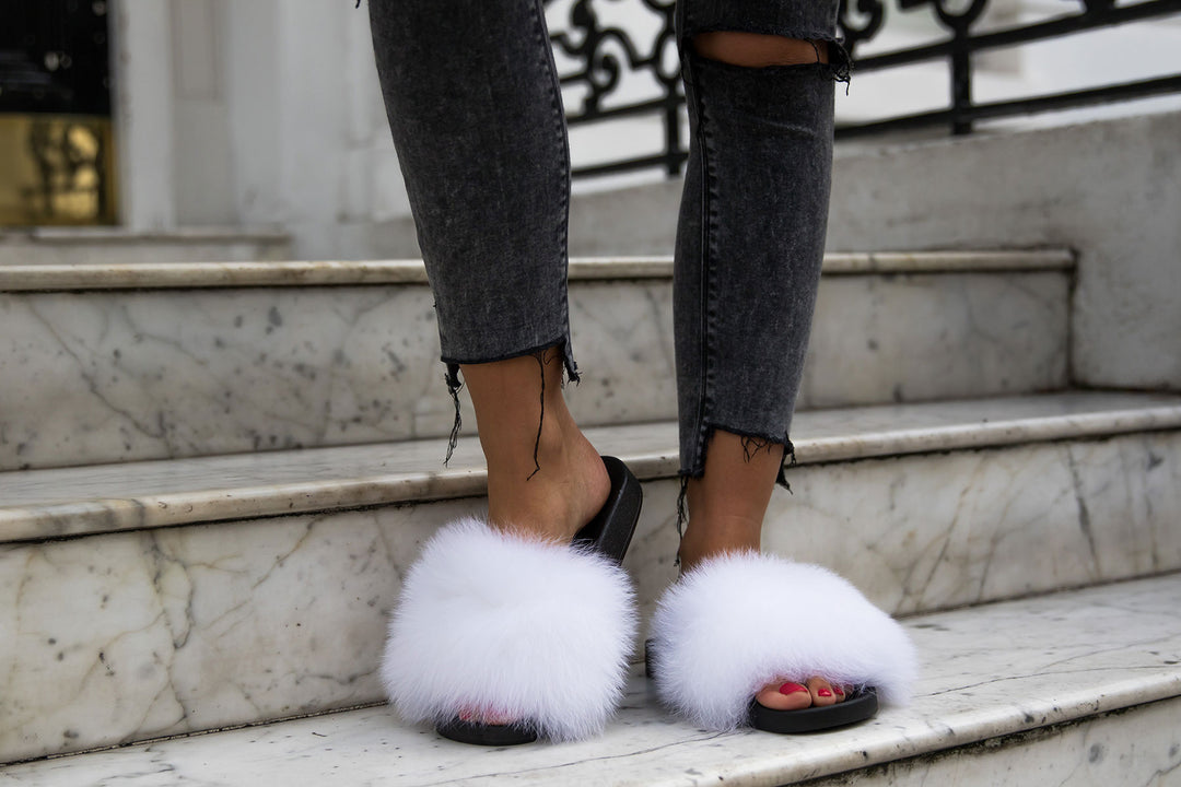 White Fox Sliders – TREND STUDIO LONDON