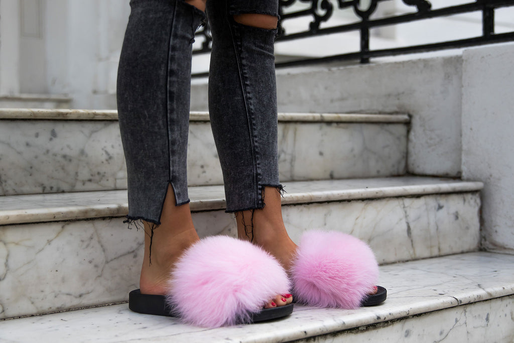 Pink Fox Sliders – TREND STUDIO LONDON - Main Image