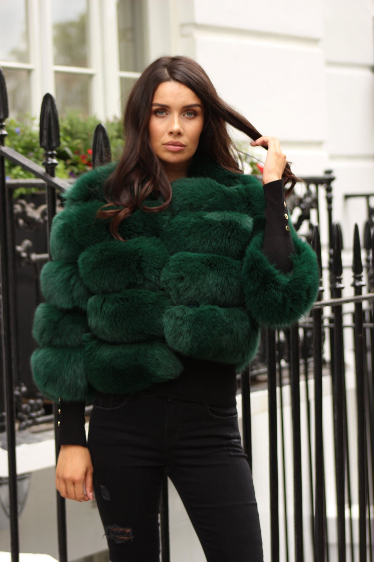 Cropped Fox Coat – TREND STUDIO LONDON